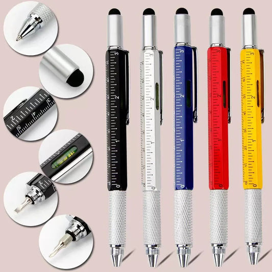 7 in1 Multifunction Ballpoint Pen With Modern Handheld Tool Measure